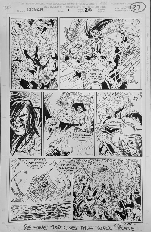Conan 1 pg. 20 by P: Barry Crain I: Jimmy Palmiotti
